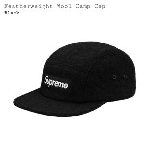 Supreme Black camp cap